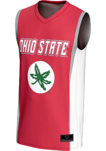 Mens Ohio State Buckeyes Red ProSphere Authentic Basketball Jersey