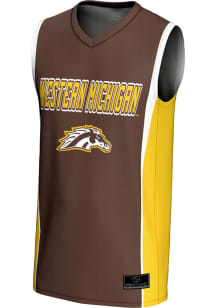 Mens Western Michigan Broncos Brown ProSphere Authentic Basketball Jersey