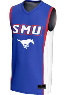 ProSphere SMU Mustangs Youth Authentic Blue Basketball Jersey
