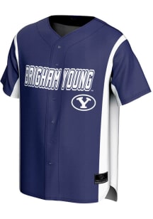 ProSphere BYU Cougars Mens Blue Rival Baseball Jersey