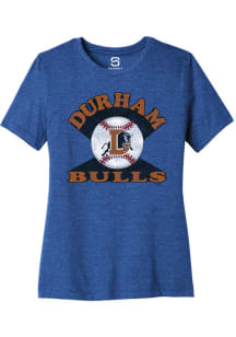 Summit Sportswear Durham Bulls Womens Blue Soft Arch Short Sleeve T-Shirt