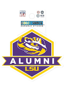LSU Tigers 3" Alumni Durable Stickers - Purple