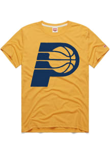 Homage Indiana Pacers Gold Primary Logo Short Sleeve Fashion T Shirt