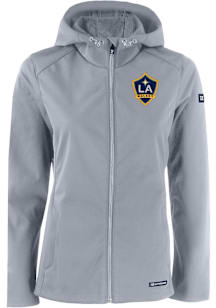 Cutter and Buck LA Galaxy Womens Grey Evoke Light Weight Jacket
