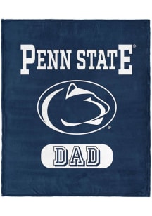 Navy Blue Penn State Nittany Lions Dad Silk Touch Fleece Blanket