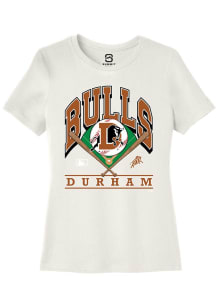Summit Sportswear Durham Bulls Womens White Homefield Short Sleeve T-Shirt