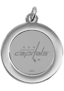 CSI Washington Capitals Silver Pendant Womens Necklace