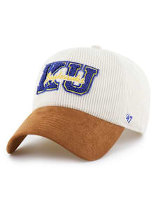 47 Kansas Jayhawks Hail Mary Clean Up Adjustable Hat - Natural