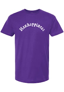 Summit Sportswear Manhattan Purple Manhappiness Short Sleeve Fashion T Shirt