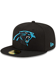 New Era Carolina Panthers Mens Black Basic 59FIFTY Fitted Hat