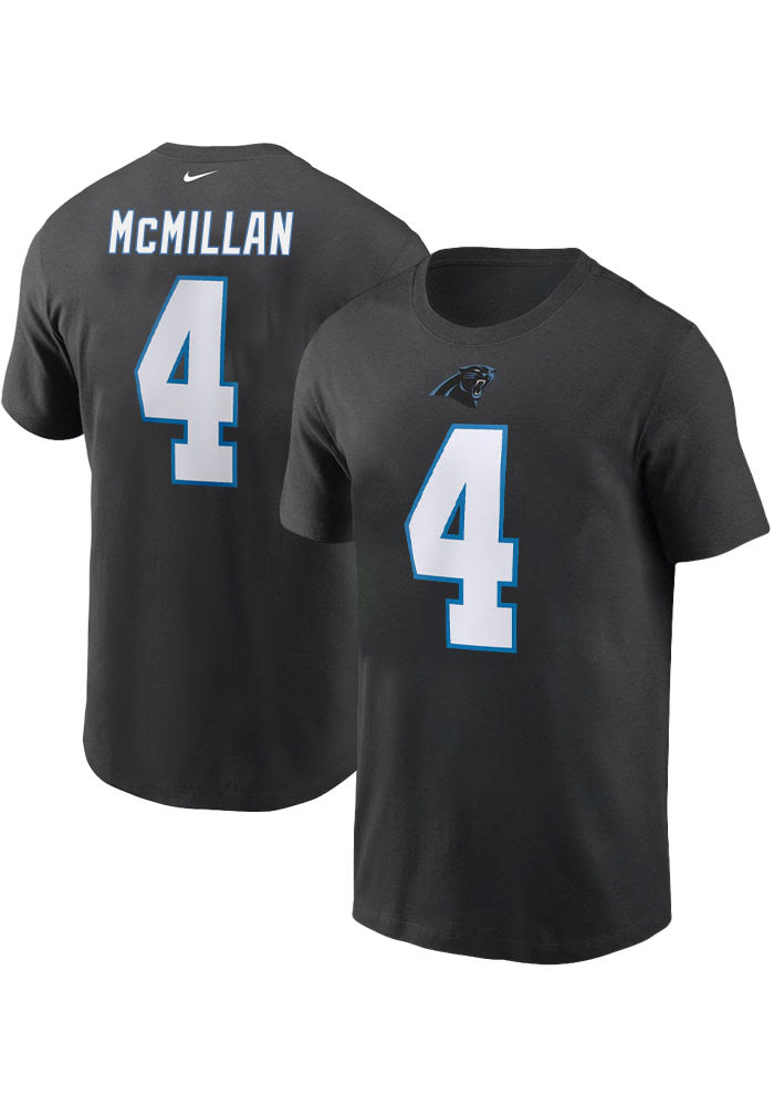Tet McMillan Carolina Panthers BLACK Home Short Sleeve Player T