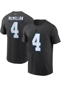 Tet McMillan Carolina Panthers Black Home Short Sleeve Player T Shirt