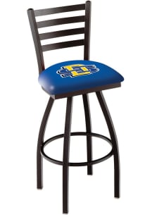 South Dakota State Jackrabbits High Back Swivel Pub Stool - Black