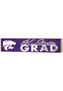 Purple K-State Wildcats Grad graduation graphic Sign