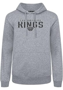 Levelwear Los Angeles Kings Mens Grey Podium Carve Long Sleeve Hoodie