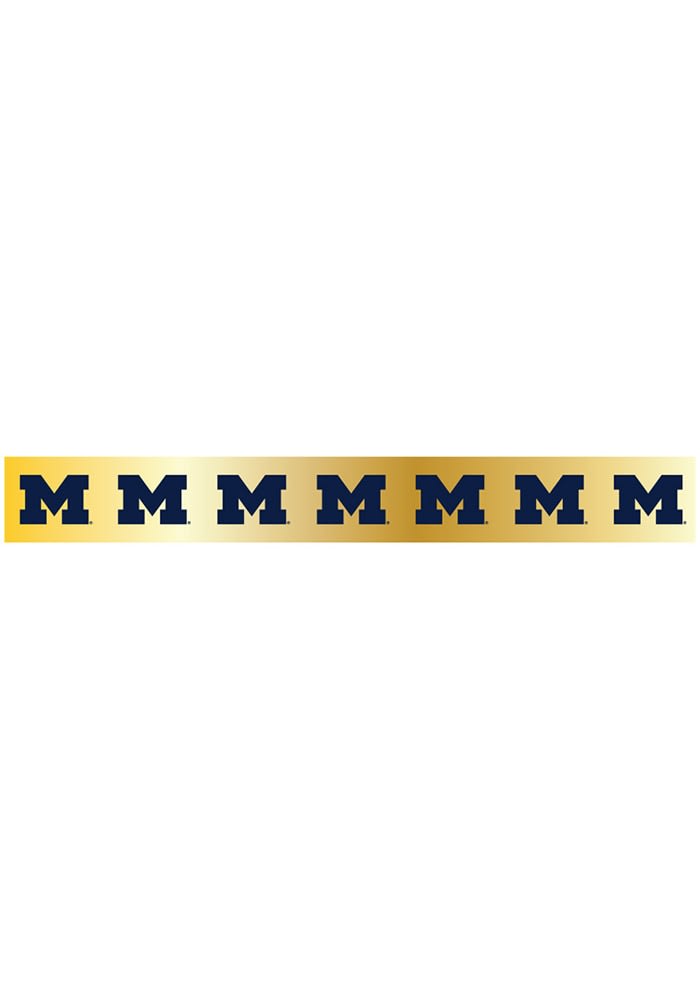 Michigan Wolverines BLUE 36ft Gift Ribbon Wrapping Paper - 77913553