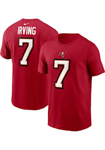 Bucky Irving Tampa Bay Buccaneers Red Home Short Sleeve Player T Shirt