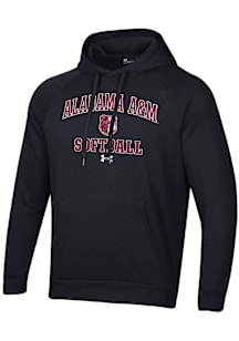 Under Armour Alabama A&M Bulldogs Mens Black Softball Rival Long Sleeve Hoodie