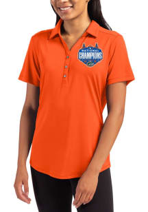 Cutter and Buck Florida Gators Womens Orange 2025 National Champions Forge Eco Polo Short Sleeve P..