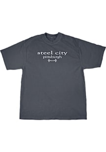 Blue 84 Pittsburgh Navy Blue Steel City Short Sleeve Fashion T Shirt