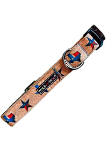 TX BROWN Medium Vintage Texas COLLAR