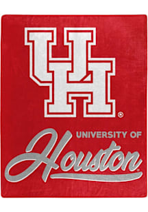 Houston Cougars Raschel Throw Raschel Throw Blanket - Red