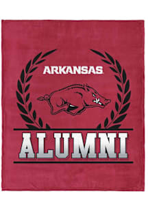 Arkansas Razorbacks Alumni Silk Touch Fleece Blanket - Cardinal