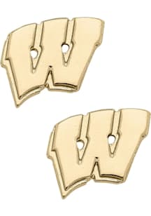 Wisconsin Badgers Matte Stud Womens Earrings