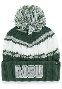 47 Michigan State Spartans Green Emma Cuff Womens Knit Hat