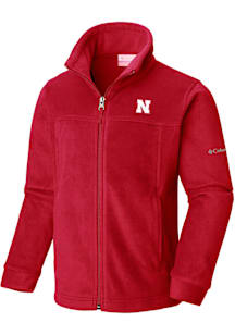 Columbia Nebraska Cornhuskers Youth Red Steens Mountain Light Weight Jacket
