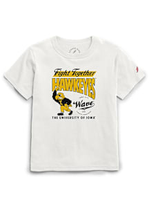 Iowa Hawkeyes Youth White The Wave Project Short Sleeve T-Shirt