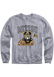 Summit Sportswear Missouri Tigers Womens Grey Bear Necessities Crew Sweatshirt