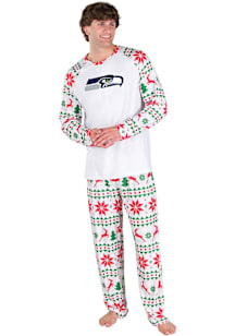 Concepts Sport Seattle Seahawks Mens White Holiday Tidings Sleep Pants