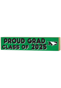 KH Sports Fan North Dakota Fighting Hawks 3x13 Block Sign Class of 2025 Sign - Green