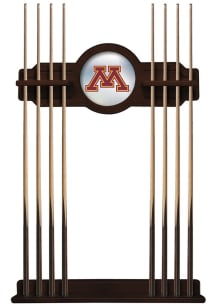 Ash Minnesota Golden Gophers Solid Wood Cue Rack Pool Table