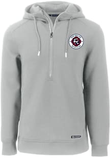 Cutter and Buck New England Revolution Mens Grey Roam Hood