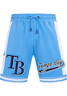 Pro Standard Tampa Bay Rays Mens Light Blue Script Tail Shorts