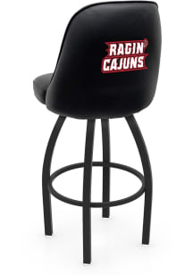 Louisiana Ragin' Cajuns Padded Swivel Pub Stool - Black