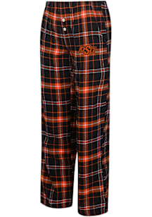 Concepts Sport Oklahoma State Cowboys Womens Black Flannel Loungewear Sleep Pants