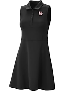 Columbia Houston Cougars Womens Black Heat Seal Match Short Sleeve Dress