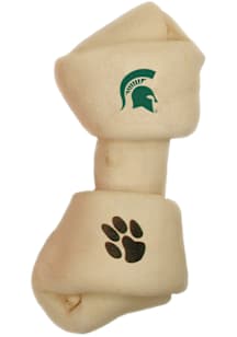 Green Michigan State Spartans Rawhide Dog Bone Pet Accessory