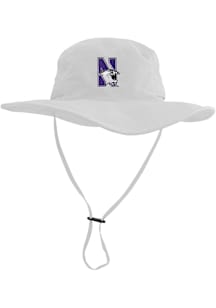 LogoFit Northwestern Wildcats White Boonie Mens Bucket Hat