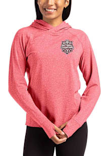 Cutter and Buck Indiana Hoosiers Womens Crimson 2025 CFP National Champions Adapt Knit Hood Hooded..