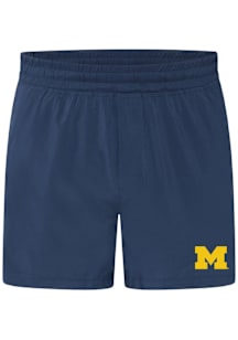 lululemon Michigan Wolverines Mens Navy Blue Pace Breaker Short 5 inch Shorts