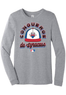 Summit Sportswear Syracuse Mets Grey COPA 2025 Long Sleeve T Shirt