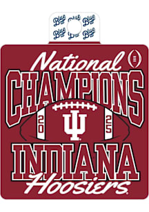 Indiana Hoosiers Whip Under 2025 Football Nat Champ Stickers - Crimson