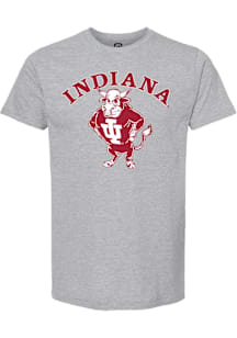 Summit Sportswear Indiana Hoosiers Grey Vault Logo Short Sleeve T Shirt
