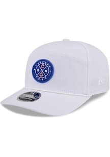 New Era Chicago Cubs Team Circle Split Panel Rope 9SEVENTY Adjustable Hat - White