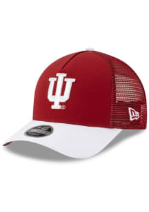 Indiana Hoosiers New Era DL25 JR Trucker 9FORTY M Crown Youth Adjustable Hat - Crimson