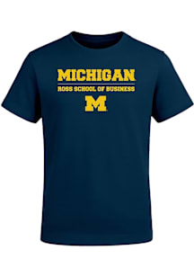 Michigan Wolverines Toddler Navy Blue Ross Business School Short Sleeve T-Shirt